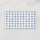 Carte de boîtier pour Baby shower doux Blueberry B (Dos)