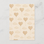 Carte de boîtier pour Baby shower éléphant doux (Dos)