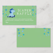 Carte de boîtier pour bébé Raffle Blue Unicorn Bab (Devant / Derrière)