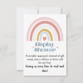 Carte de boîtier pour bébé Rainbow Heart Display (Devant)