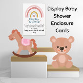 Carte de boîtier pour bébé Rainbow Heart Display