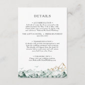 Carte de boîtier pour détails Green et Gold Mounta (Devant)