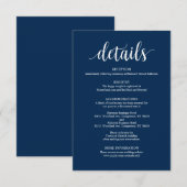 Carte de boîtier pour détails Mariage de la marine (Devant / Derrière)