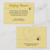 Carte de boîtier pour fille d'abeille (Devant / Derrière)