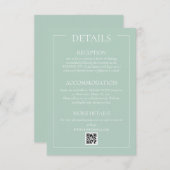 Carte de boîtier pour les détails du Mariage offic (Devant / Derrière)