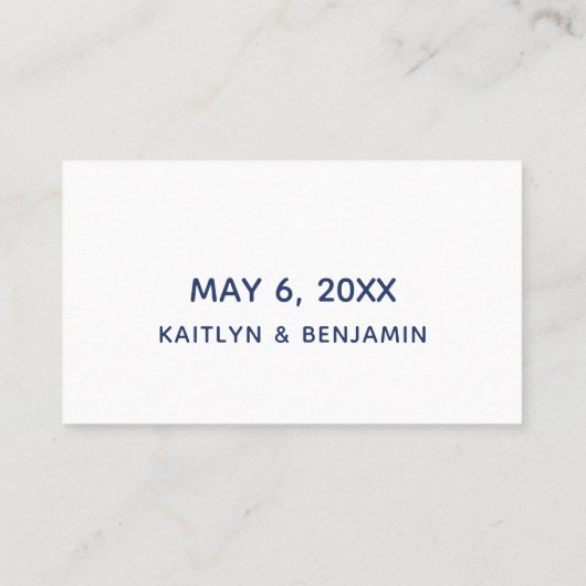 Carte de boîtier pour Mariage Décontracté de la Ma (Dos)