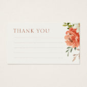 Carte de boîtier pour Mariage Floral Linal Merci (Devant)