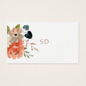 Carte de boîtier pour Mariage Floral Linal Merci (Dos)