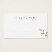 Carte de boîtier pour Mariage Floral Linal Merci (Devant)