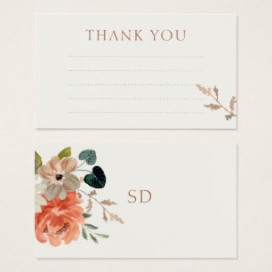 Carte de boîtier pour Mariage Floral Linal Merci