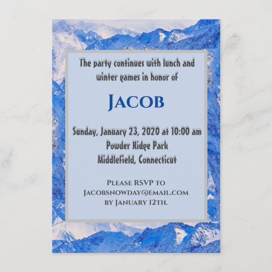 Carte de boîtier pour montures givrées (Devant)