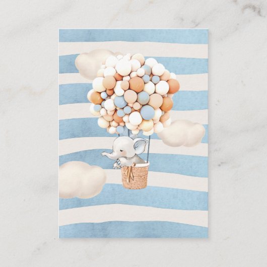 Carte de boîtier pour rabat éléphant (Dos)