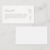 Carte de boîtier pour Rose de ligne Whimssical (Devant / Derrière)