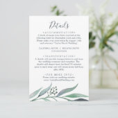 Carte de boîtier pourpre et vert Eucalyptus Détail (Debout devant)