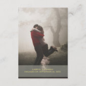 Carte de boîtier QR Cd Mariage photo en or de Terr (Dos)