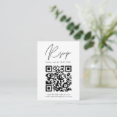 Carte de boîtier QR Code Calligraphie moderne (Debout devant)