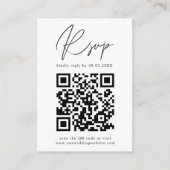 Carte de boîtier QR Code Calligraphie moderne (Devant)