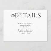 Carte de boîtier QR CODE Mariage RSVP (Dos)