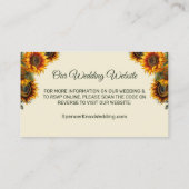 Carte de boîtier QR vert de la forêt Mariage de to (Dos)