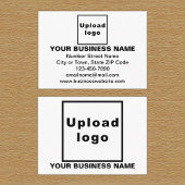 Carte de boîtier rectangle blanc de marque commerc