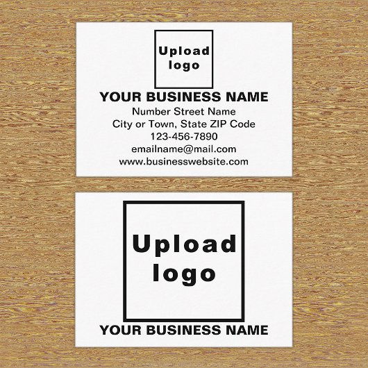 Carte de boîtier rectangle blanc de marque commerc