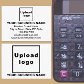 Carte de boîtier rectangle blanc de marque commerc