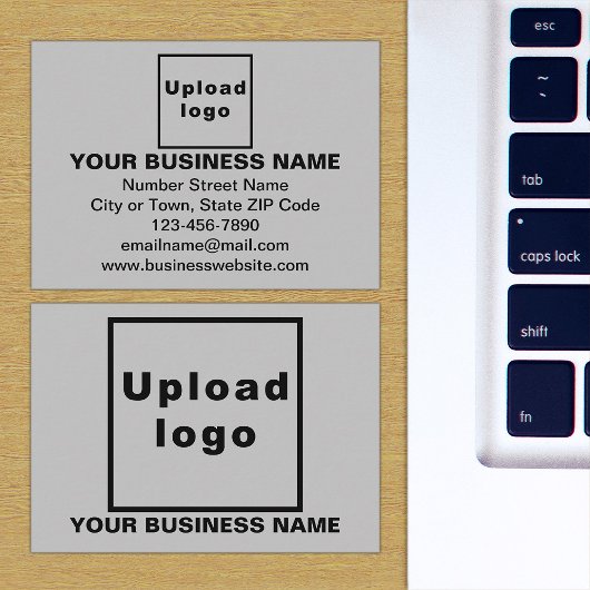 Carte de boîtier rectangle gris de marque commerci