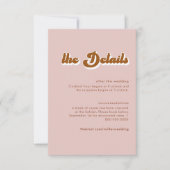 Carte de boîtier Retro les années 70 Terracotta Dé (Devant)