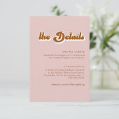 Carte de boîtier Retro les années 70 Terracotta Dé (Debout devant)