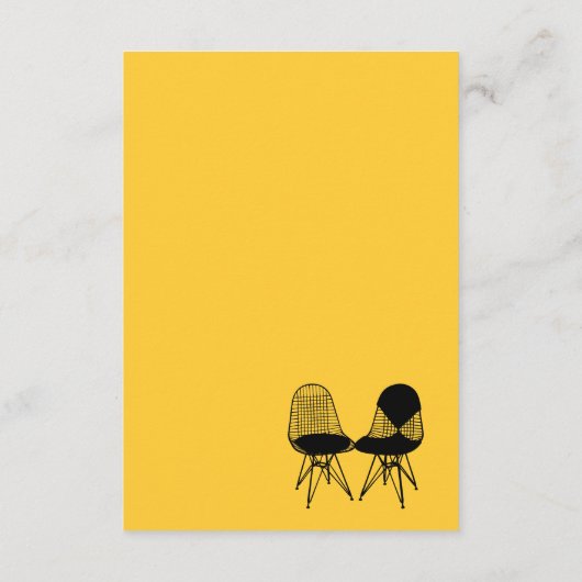 Carte de boîtier Retro Mod Perfect Chair Pair Eame (Dos)
