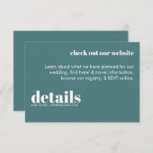 Carte de boîtier rétro moderne (Devant / Derrière)