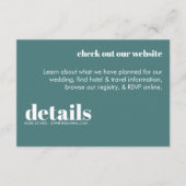 Carte de boîtier rétro moderne (Devant)