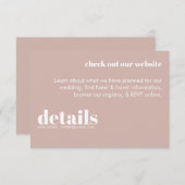 Carte de boîtier rétro moderne (Devant / Derrière)