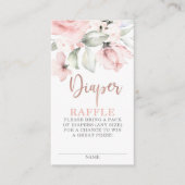 Carte de boîtier rose en or floral Diaper (Devant)