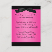 Carte de boîtier rose et noir chaud (Dos)