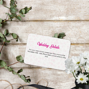 carte de boîtier rose floral