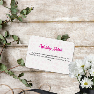 carte de boîtier rose floral