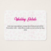 carte de boîtier rose floral (Devant)