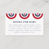 Carte de boîtier rouge blanc et Baby shower dû (Devant)