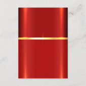 Carte de boîtier rouge simple (Dos)