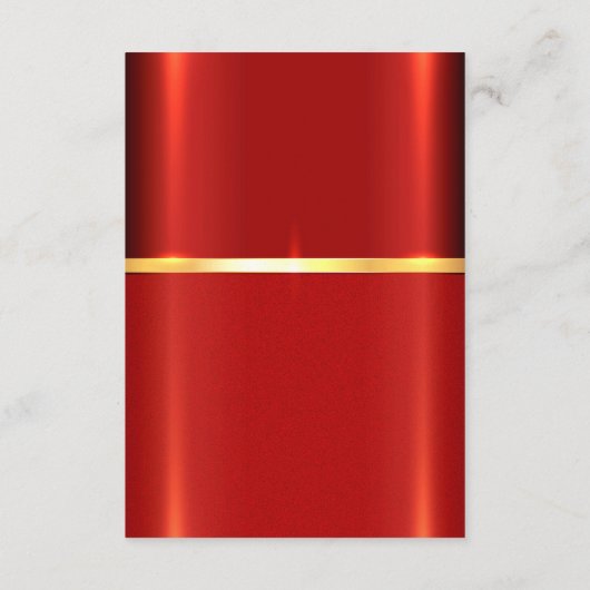 Carte de boîtier rouge simple (Dos)