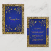 Carte de boîtier Royal Blue et Gold (Devant / Derrière)