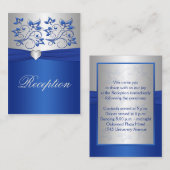 Carte de boîtier Royal Blue et Silver (Devant / Derrière)