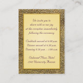 Carte de boîtier Royal Purple et Gold Floral (Dos)