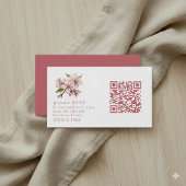Carte de boîtier rsvp Cerise Blossom rose QR Code