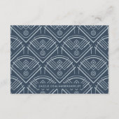 Carte de boîtier RSVP de cadre de décoration moder (Dos)