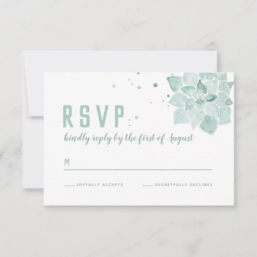Carte de boîtier RSVP de mariage pour adultes (Devant)