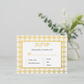 Carte de boîtier RSVP déchargée avec option de men (Debout devant)