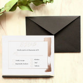 Carte de boîtier RSVP déchargée avec option de men