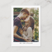 Carte de boîtier RSVP du site Web du Mariage de ph (Dos)